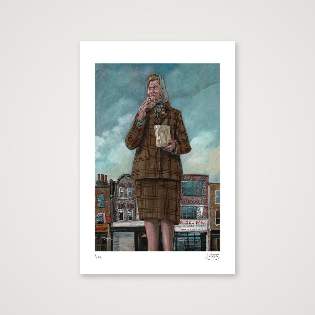 BEIGEL — 30×45cm, 12×18" Print only