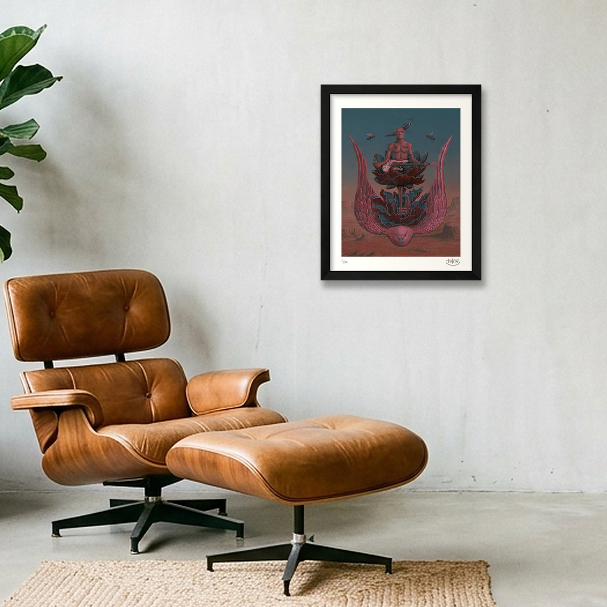THINKING BOUT YOU — 28×35cm, 11×14" Black Frame