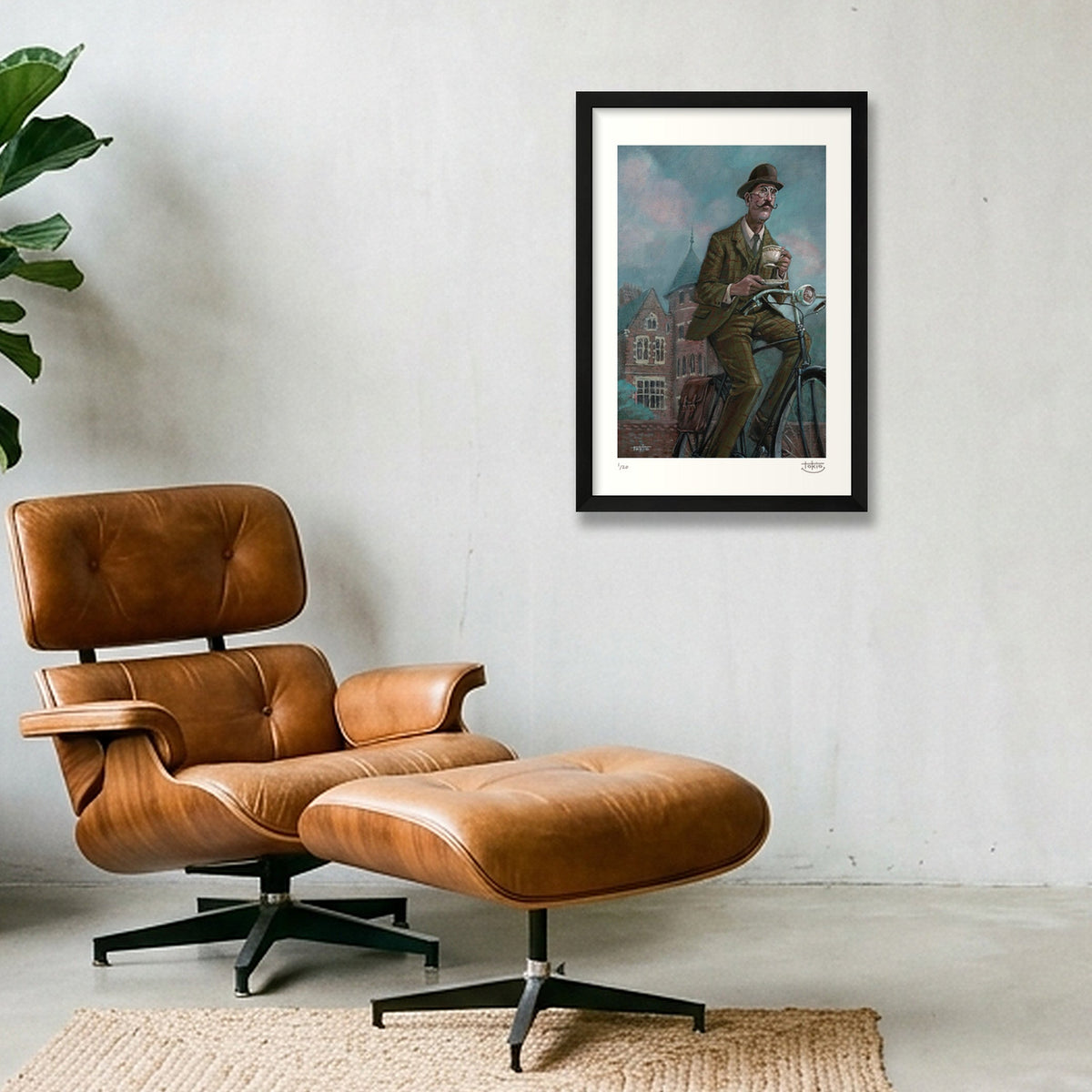 MISTY — 30×45cm, 12×18" Black Frame