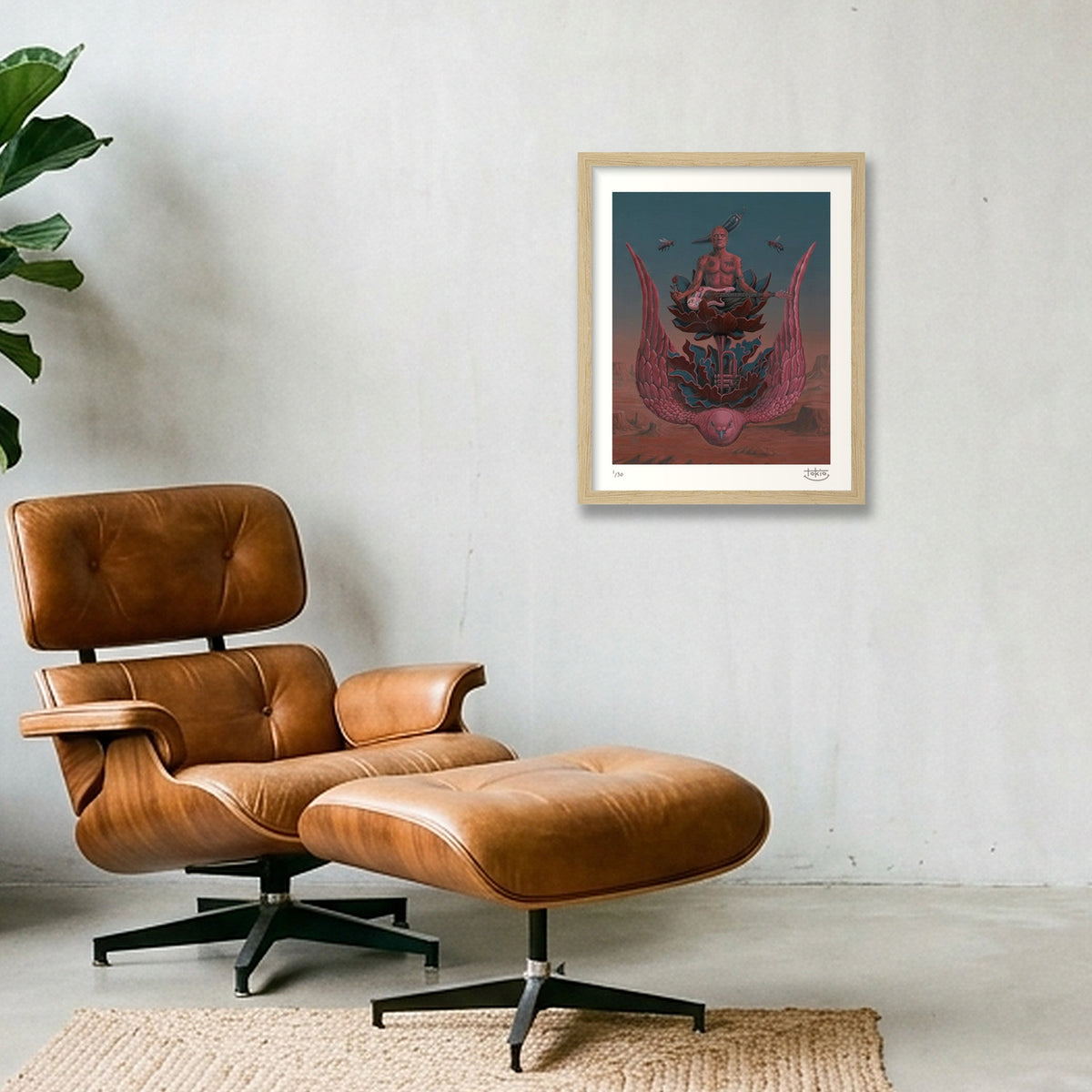 THINKING BOUT YOU — 28×35cm, 11×14" Oak Frame