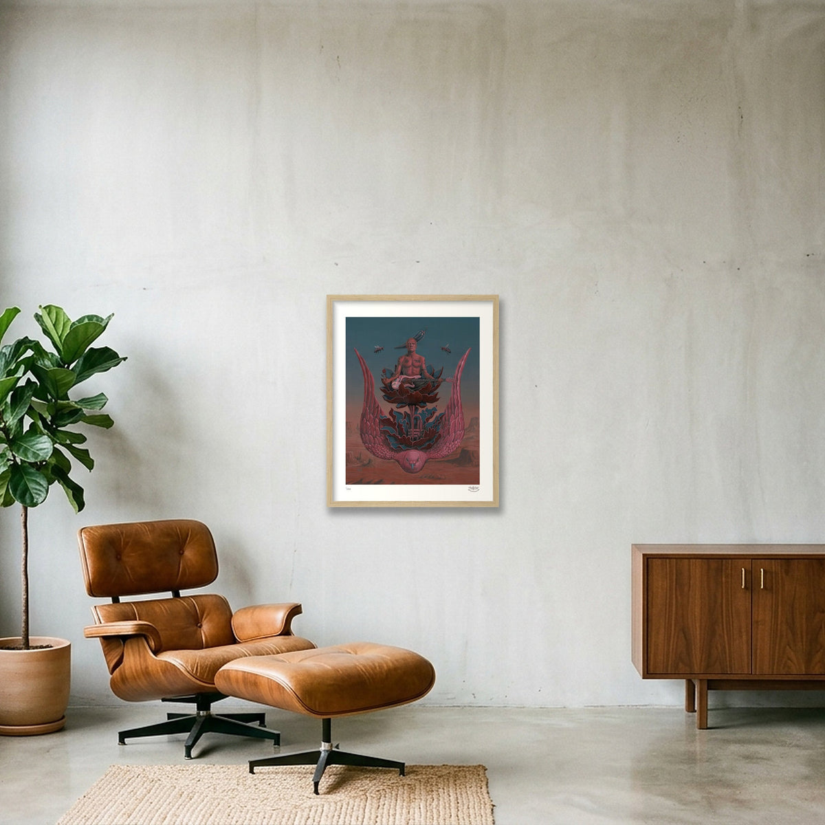 THINKING BOUT YOU — 40×50cm, 16×20" Oak Frame