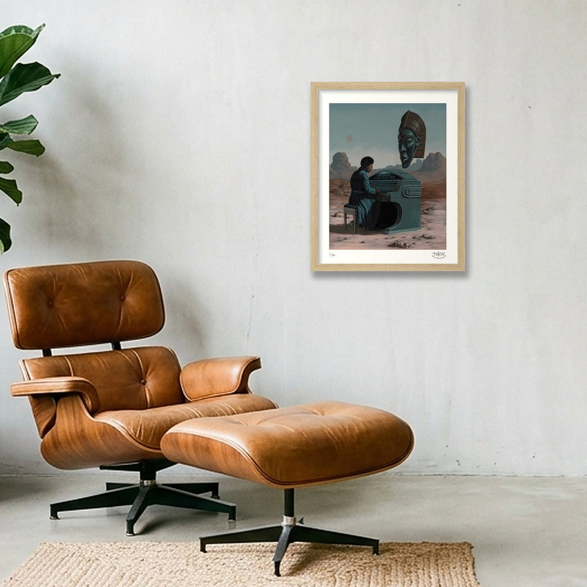 HEADHUNTER — 28×35cm, 11×14" Oak Frame