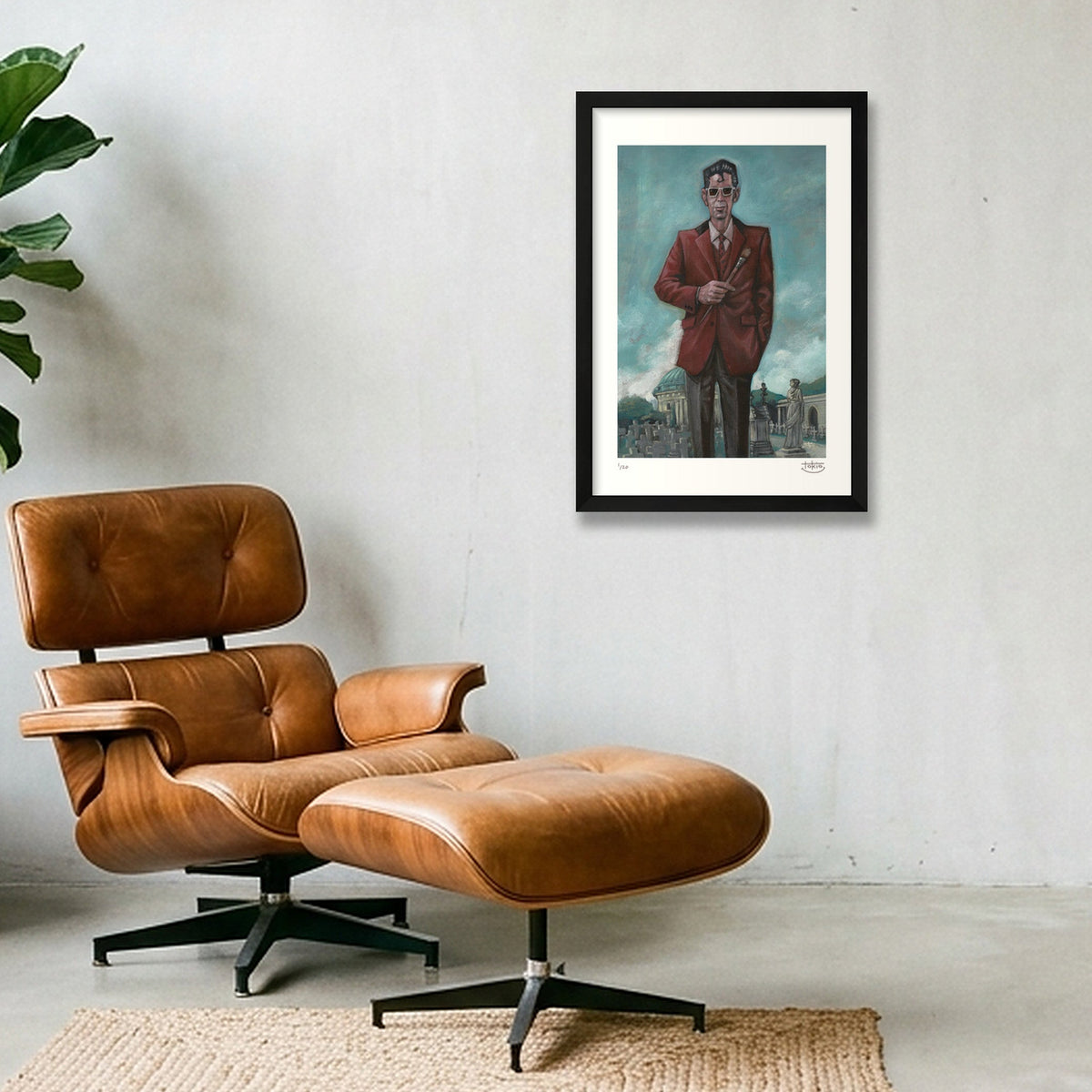 DUGGIE FIELDS — 30×45cm, 12×18" Black Frame