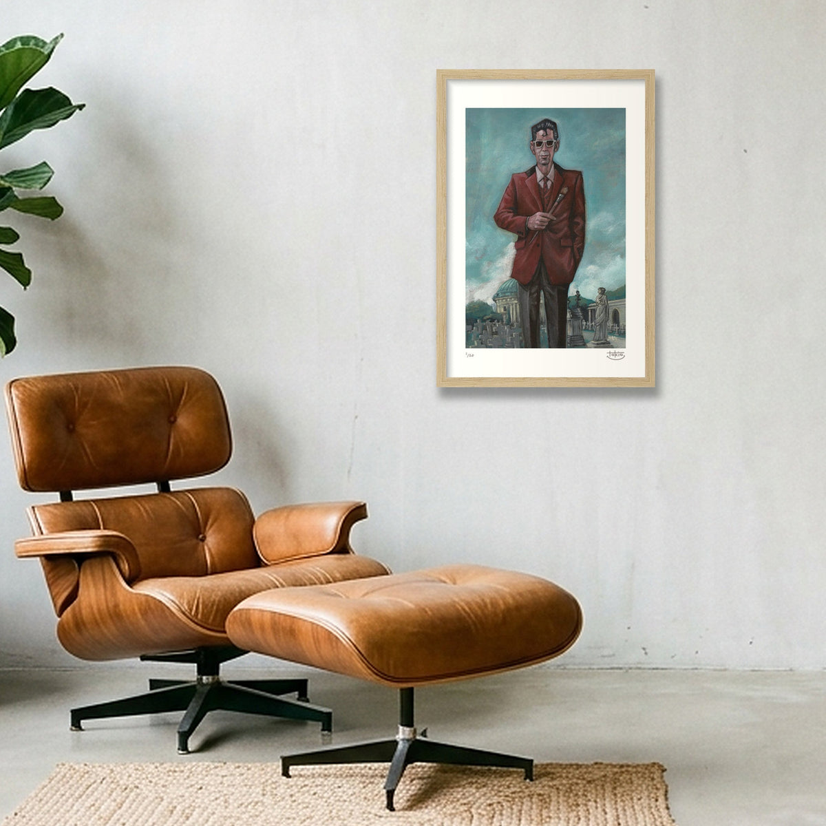 DUGGIE FIELDS — 30×45cm, 12×18" Oak Frame