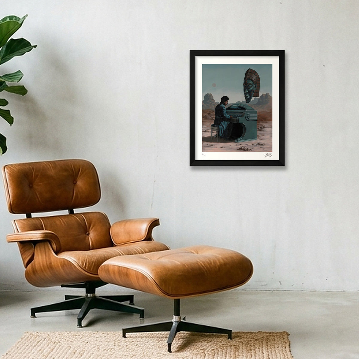 HEADHUNTER — 28×35cm, 11×14" Black Frame