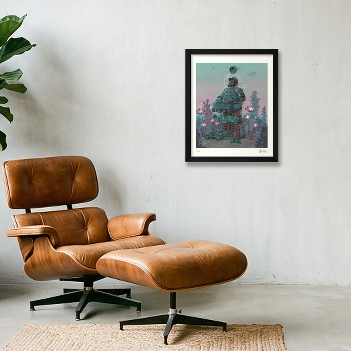 THE PROPHET RASTRADAMUS — 28×35cm, 11×14" Black Frame