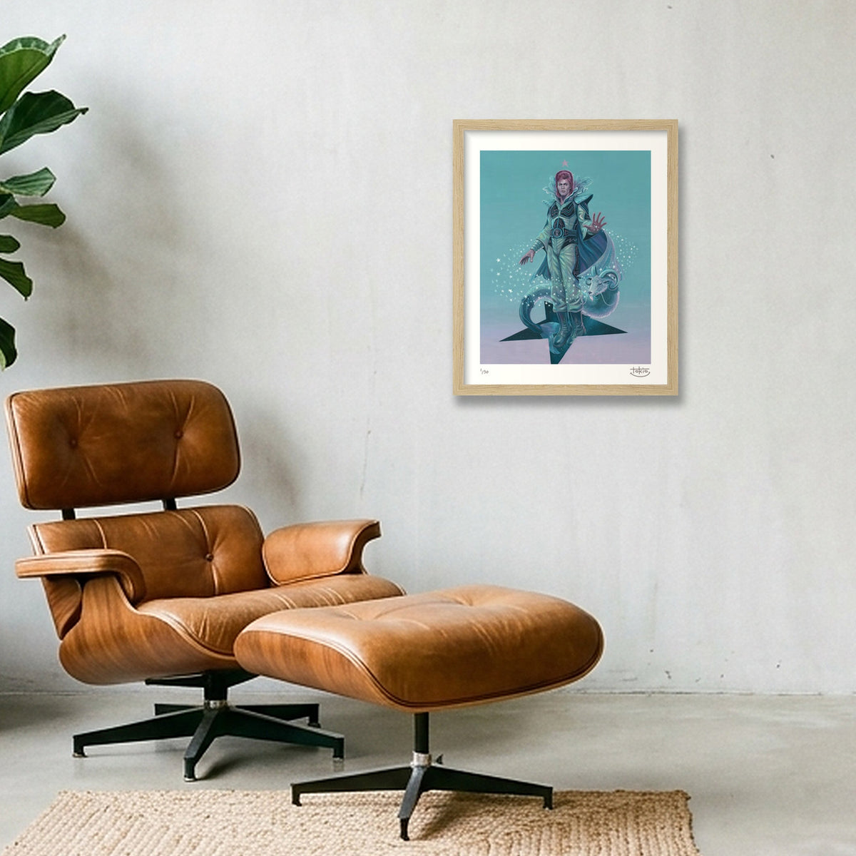 STARMAN — 28×35cm, 11×14" Oak Frame