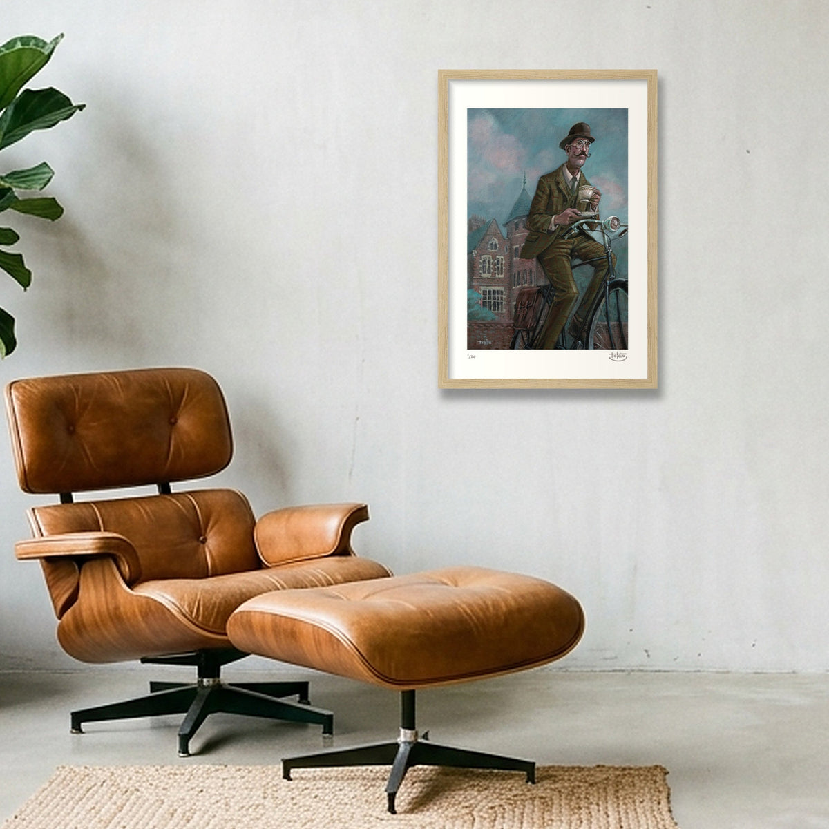 MISTY — 30×45cm, 12×18" Oak Frame